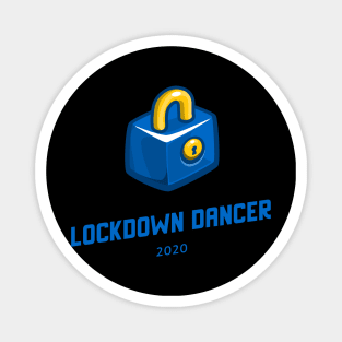 Corona virus 2020 Lockdown Dancer Blue Magnet